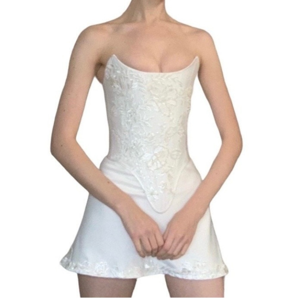 CUSTOM BRIDAL BEADED CORSET SKIRT SET